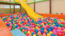 piscine balle de jeux pour enfants avec balançoire jaune