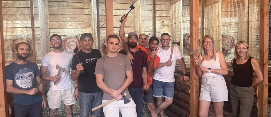 Lancer de hache - enfant